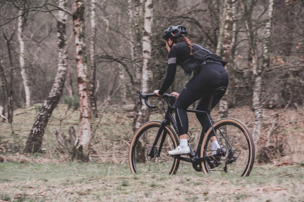 woman riding trail