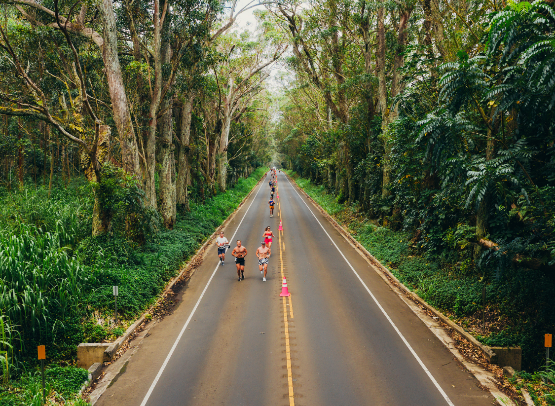 Kauai Marathon and Half Marathon Oceanfront Finish Line